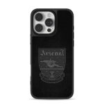 Arsenal FC retro heraldic shield with cannon and team motto Phone Case