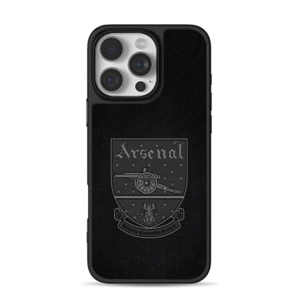 Arsenal FC retro heraldic shield with cannon and team motto Phone Case