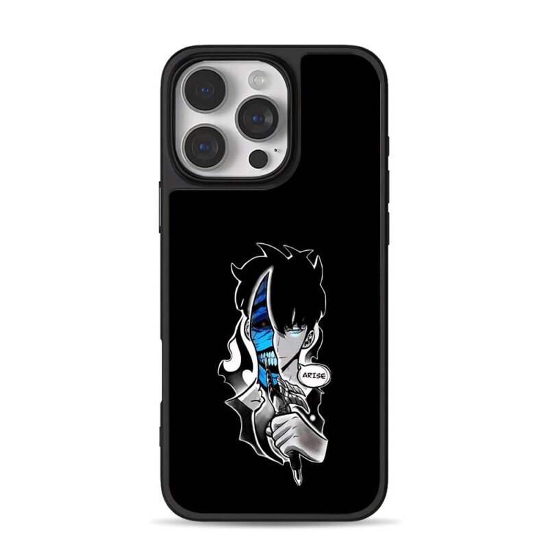 Sung Jinwoo Solo Leveling Arise art iPhone 16 Pro Max Black Case
