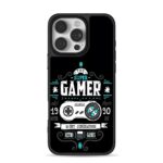 Super gamer retro game controller iPhone 16 Pro Max Black Case