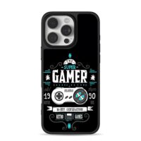 Super gamer retro game controller iPhone 16 Pro Max Black Case