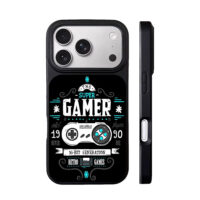 Super gamer retro game controller iPhone 17 Pro Max Black Case