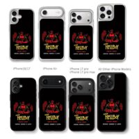 Super Hellboy retro pixel game art Chris Brown Phone Case Black Electroplated Silver For Iphone 11 To 17