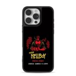Super Hellboy retro pixel game art iPhone 16 Pro Max Black Case